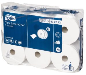 Toalettpapper Tork T8 SmartOne Advanced 2-lg vit 207m