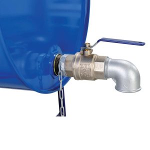 Fatkran i stål & gjutjärn för liggande fat 2"